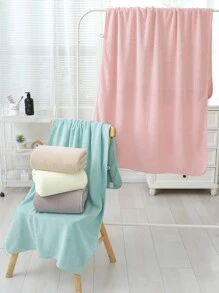 1 chiếc khăn tắm lớn dày dặn, thấm hút tốt, mềm mại, chất liệu dệt kim, thích hợp cho phòng tắm gia đình, trang trí nhà cửa, mùa tựu trường, tiệm làm đẹp, khăn tắm cho phòng tắm gia đình, khách sạn, thể thao, đồ dùng thiết yếu tại nhà, khăn tắm, khăn tắm chăm sóc da. - màu nâu - Xem 5