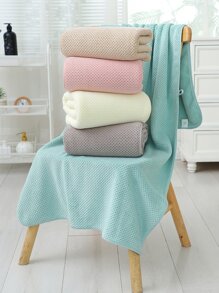 1 chiếc khăn tắm lớn dày dặn, thấm hút tốt, mềm mại, chất liệu dệt kim, thích hợp cho phòng tắm gia đình, trang trí nhà cửa, mùa tựu trường, tiệm làm đẹp, khăn tắm cho phòng tắm gia đình, khách sạn, thể thao, đồ dùng thiết yếu tại nhà, khăn tắm, khăn tắm chăm sóc da. - màu nâu - Xem 4