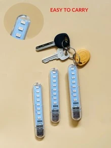 1 件便携式 8 LED USB 夜灯、室内外旅行 USB 照明、植物生长照明、卧室氛围夜灯