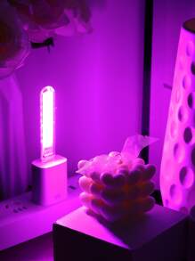 1 件便携式 8 LED USB 夜灯、室内外旅行 USB 照明、植物生长照明、卧室氛围夜灯