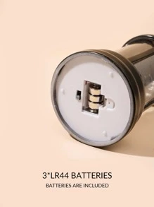 1pc ABS Simple Portable LED Decorative Lantern, Vintage Night Light For Home Decor - Yellow - View 5