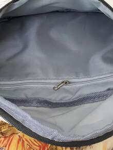 Riñonera grande con diseño de parche de letra con diseño de hebilla - Rojo - Ver 7