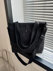 Túi Xách tay Nữ màu trơn - màu đen - Xem 1