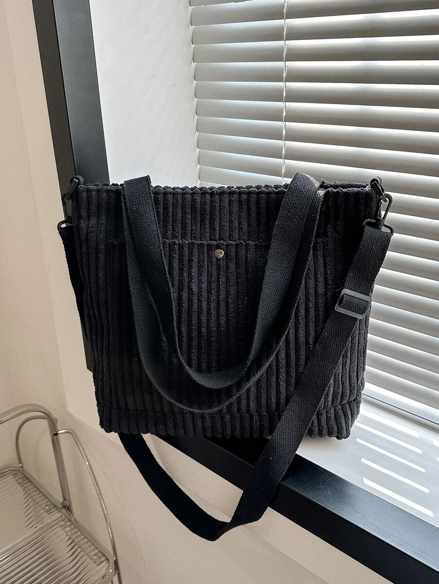 Túi Xách tay Nữ màu trơn - màu đen - Xem 1