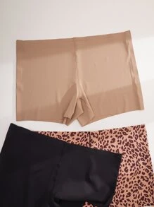 3pcs Leopard Print Shortie Brief - Multicolor - View 3