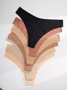 7pack Solid No Show Panty - Multicolor - View 6