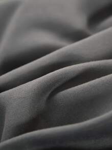 1入組灰色床裙現代超細纖維蕾絲裝飾傢居床裙 - 深灰色 - 查看 6