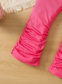 SHEIN Cô Gái Trẻ Lá thư Và Thể thao Mô hình Giải trí Phong cách đường phố Áo polo Và Bộ quần short Cho mùa hè - Nhiều màu - Xem 4