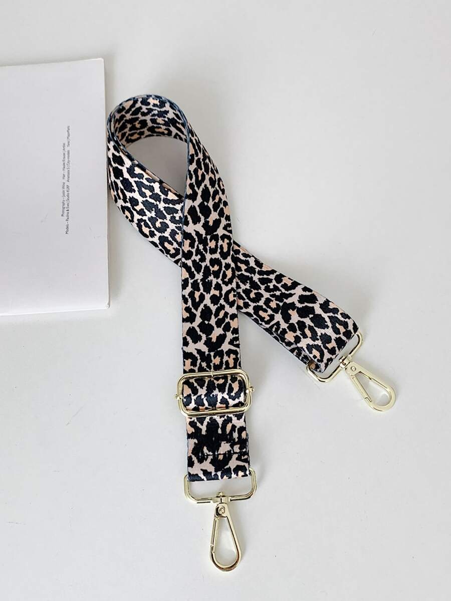 時尚豹紋加寬肩帶可調節舒適背包帶 - 彩色 - 查看 1