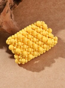 1入組波西米亞誇張串珠手鏈適用於女士日常裝飾 - 黃色 - 查看 1