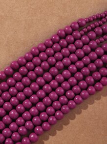 1pc Fashionable Multilayer Necklace With Heavy Duty Design - Hot Pink - View 2