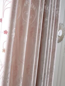 Rèm đơn Jacquard cuộn, Rèm đơn polyester cho phòng ngủ và phòng khách - Màu Hồng baby - Xem 5