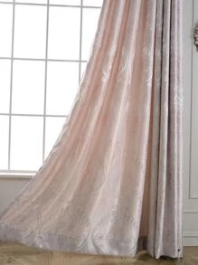 Rèm đơn Jacquard cuộn, Rèm đơn polyester cho phòng ngủ và phòng khách - Màu Hồng baby - Xem 6