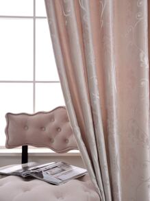 Rèm đơn Jacquard cuộn, Rèm đơn polyester cho phòng ngủ và phòng khách - Màu Hồng baby - Xem 7