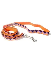 1pc Geometric Pattern Pet Leash For Cat And Dog For Outdoor - Multicolor - View 1