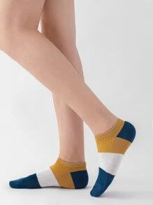 5雙條紋圖案休閒短襪 - 彩色 - 查看 2