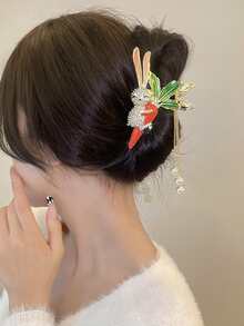Nữ Kim Cương Giả Thỏ & Ngọc Trai Giả Trang Trí Sáng Tạo Vuốt Tóc, Trang Trí Tóc - Nhiều màu - Xem 2