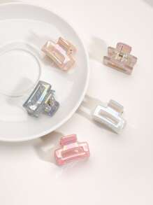 6pcs Women Square Design Fashionable Hair Claw, For School Street Claw Clips Hair Clips Hair Jaw Clip Hair Clamps Hair Clutch Hair Catcher Clip Fall Winter Hair Accessories For Women For Vacation Outfits Woman