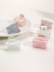 6pcs Women Square Design Fashionable Hair Claw, For School Street Claw Clips Hair Clips Hair Jaw Clip Hair Clamps Hair Clutch Hair Catcher Clip Fall Winter Hair Accessories For Women For Vacation Outfits Woman