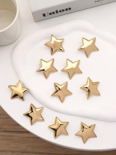 10pcs Women Star Decor Casual Hair Clip, For Hair Decoration Street,Y2k Claw Clips Hair Slide Hair Barrettes, Hair Accessories, Head Accessories, Hair Accessories For Women, Hairpin