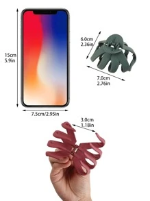 4pcs Women Minimalist Casual Hair Claw, For Daily Life Claw Clips Hair Clips Hair Jaw Clip Hair Clamps Hair Clutch Hair Catcher Clip, School Stuff, College Fall Winter Hair Accessories For Women For Vacation Outfits Woman