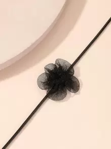 1pc Fashion Flower Decor Tattoo Choker For Women For Daily Decoration Valentines,Mom,Mother,Mother's Day,Gift