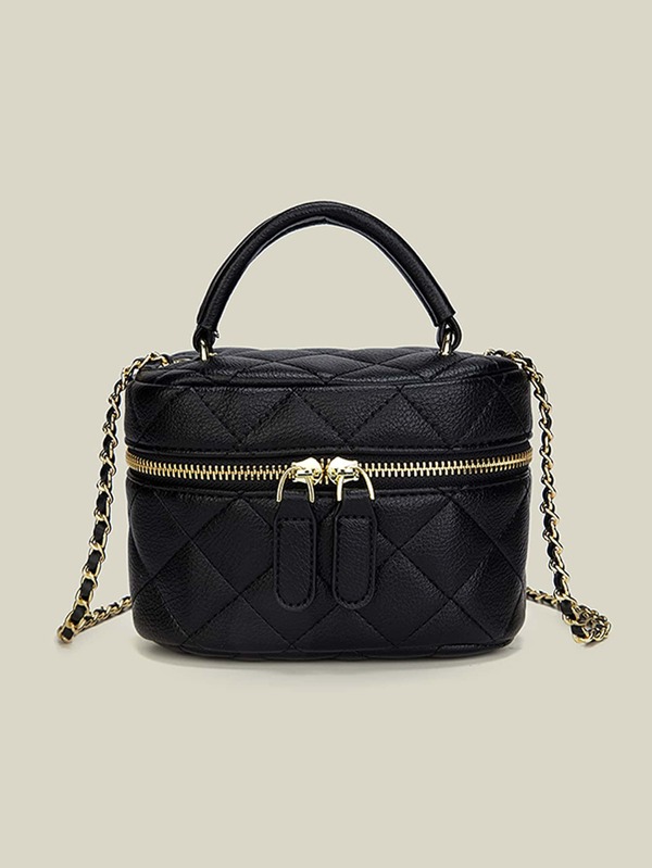 MIYIN Diamond Pattern Chain Strap Mini Crossbody Bag, Versatile