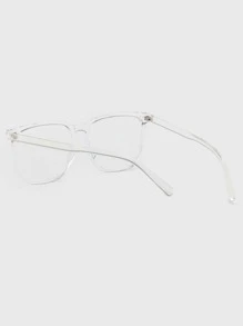 1 cặp kính mát gọng hình học cho phụ nữ, kính mắt thường ngày, phụ kiện cho cuộc sống hàng ngày dành cho phụ nữ - Trong sáng - Xem 4