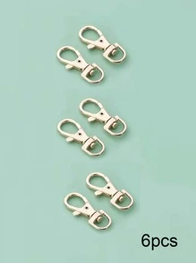 6入組扳機彈簧鉤五金配件金屬DIY手提包 - 金色 - 查看 1