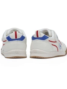 TARANIS Kids Letter Detail Striped Pattern Running Shoes, Fabric Lace-up Design Sneakers - Multicolor - View 2