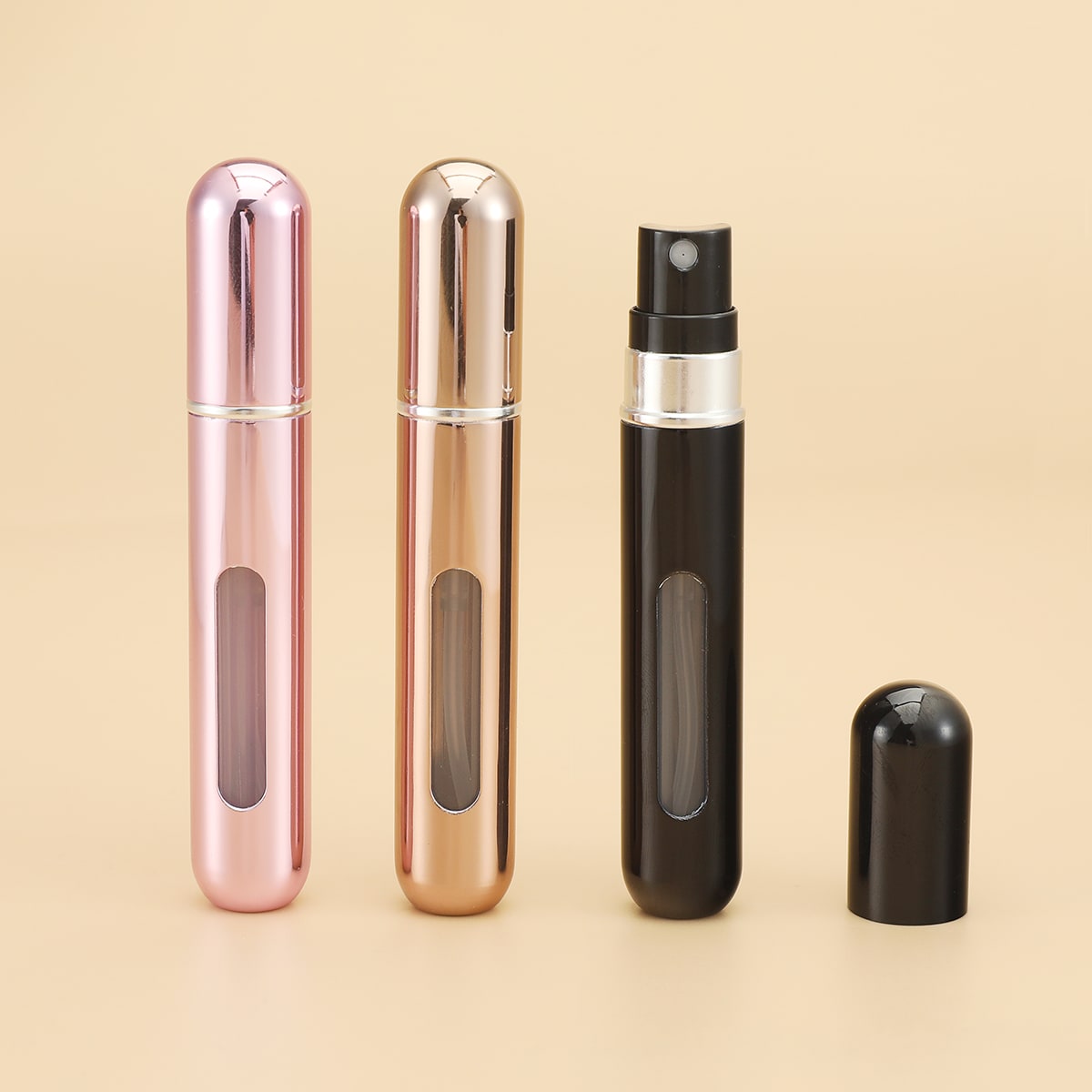 3pcs 8 ML Empty Perfume Spray Bottle,Refillable Perfume Atomizer Bottle, Mini Spray Bottles, Small Pocket Perfume Bottle, Scent Pump Case, Portable Empty Perfume Container For Travel, Living Room Home Bedroom Bathroom House Decor, Travel Stuff, Wedding, Party, Birthday, Gifts For Men Mom Dad Friends, New Years, Accessories, Funny Gift