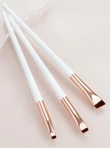 3pcs Makeup Brush Set, Blade Eyeliner Brush Fine Oblique Head Eyebrow Brush Outline Eyeliner Ultra-Thin Eye Shadow Brush Makeup Brush