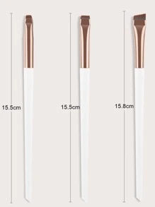 3pcs Makeup Brush Set, Blade Eyeliner Brush Fine Oblique Head Eyebrow Brush Outline Eyeliner Ultra-Thin Eye Shadow Brush Makeup Brush