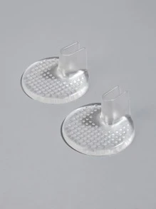 Foot care 矽膠涼鞋人字拖人字拖腳趾保護器，2入組前腳墊，抗磨損透明插入鞋墊，鞋墊，自粘腳球墊，拖鞋腳趾分離器墊 - 無色 - 查看 5