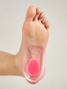 Almohadillas para talón de gel de silicona, 1 par de elevadores de talón, inserciones de cuña para zapatos, plantillas de cojín cómodas para mujeres/hombres, soporte cómodo para el talón - Multicolor - Ver 2