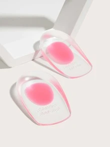 Almohadillas para talón de gel de silicona, 1 par de elevadores de talón, inserciones de cuña para zapatos, plantillas de cojín cómodas para mujeres/hombres, soporte cómodo para el talón - Multicolor - Ver 4