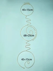 1入組時尚大腿鏈適用於女士日常裝飾 - 金黃色 - 查看 3