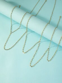 1入組時尚大腿鏈適用於女士日常裝飾 - 金黃色 - 查看 4