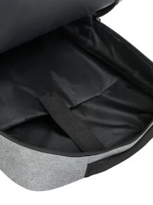 Bộ 3 Túi Ba lô Máy tính xách tay Túi đeo chéo Túi vuông Nylon Tối giản Với túi bút Bộ túi sách Bộ túi đại học Học sinh trung học Sinh viên tốt nghiệp Sinh viên năm nhất Đại học năm thứ hai để đi làm, dã ngoại, du lịch đi bộ đường dài - Xám - Xem 5