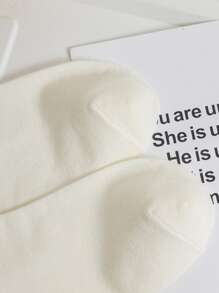 1 đôi vớ thủy thủ đoàn thường ngày chắc chắn cho cuộc sống hàng ngày - Màu be - Xem 3