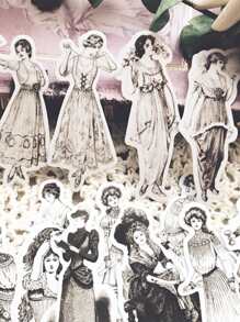 Hình dán đồ họa 14 cái - Đen và trắng - Xem 1