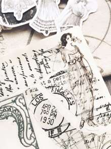 Hình dán đồ họa 14 cái - Đen và trắng - Xem 2