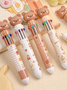 1 pieza Bolígrafo con diseño de oso al azar - Multicolor - Ver 1