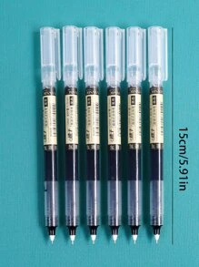 Style Liquid Ink Black Neutral Pen With 6 Random Labels - Multicolor - View 4