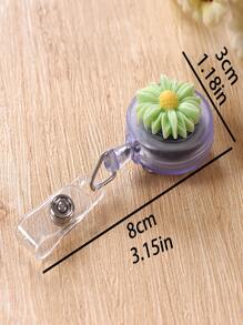 1入組雛菊設計隨機卡套扣飾