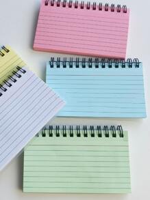 Dòng 1pc In Sổ tay Xoắn ốc Ngẫu nhiên - Nhiều màu - Xem 2