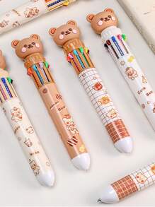 1 pieza Bolígrafo con diseño de oso al azar - Multicolor - Ver 2