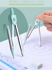 طقم منقلة فرجال ومسطرة بلون عشوائي صندوق واحد 7 قطع - متعدد الألوان - مشاهدة 3