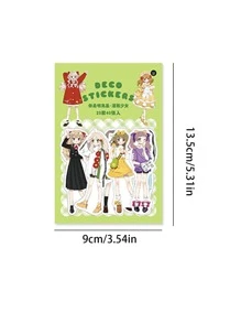 40入組人像圖案隨機貼紙 - 彩色 - 查看 3