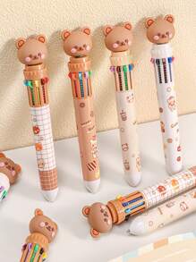 1 pieza Bolígrafo con diseño de oso al azar - Multicolor - Ver 5